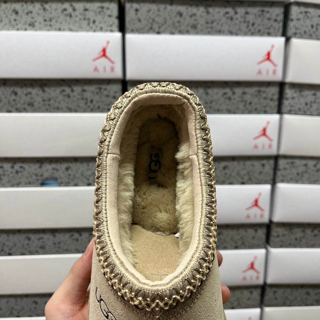 Mustard Seed Slip-On Shoes with Braided Collar