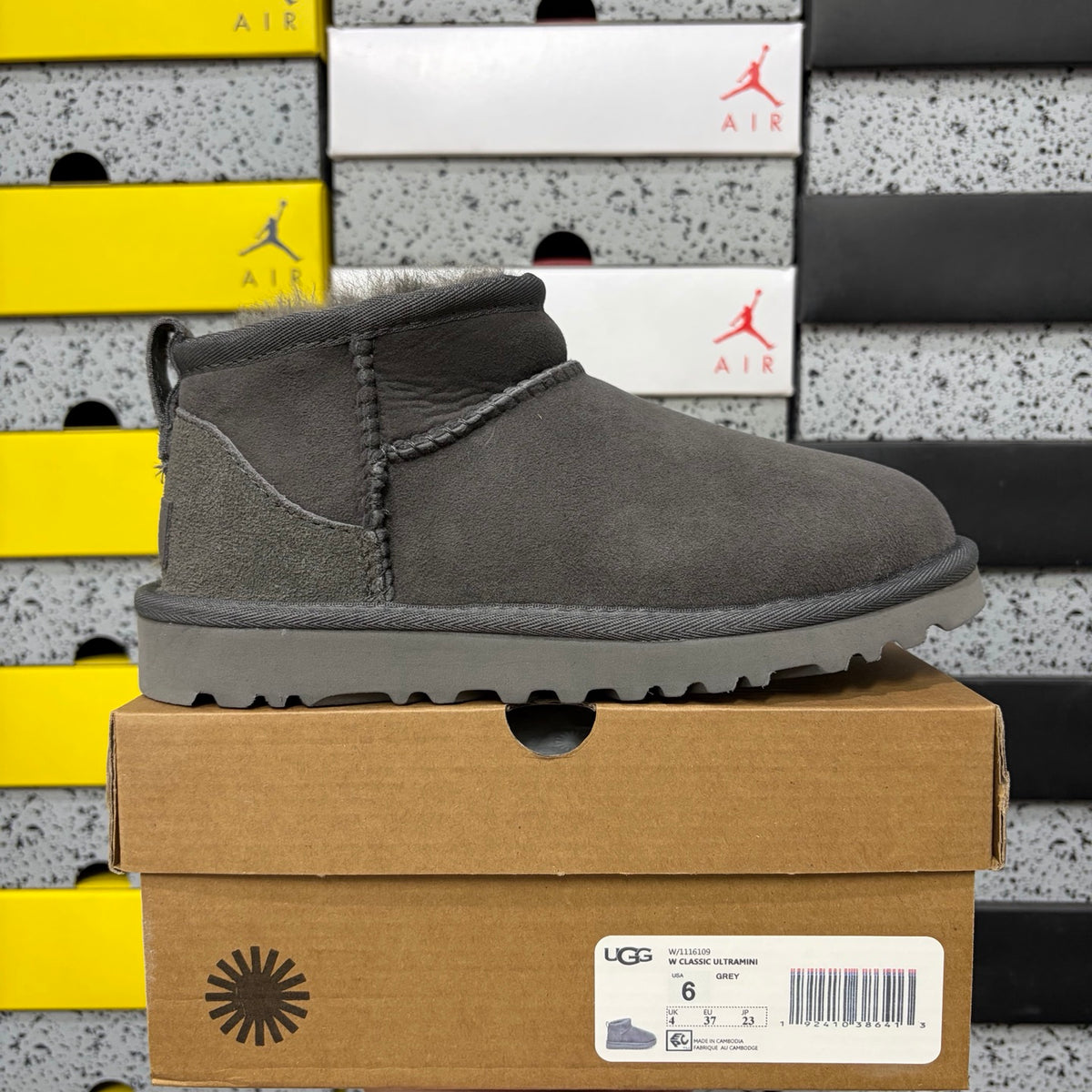 Grey Mini Casual Boots