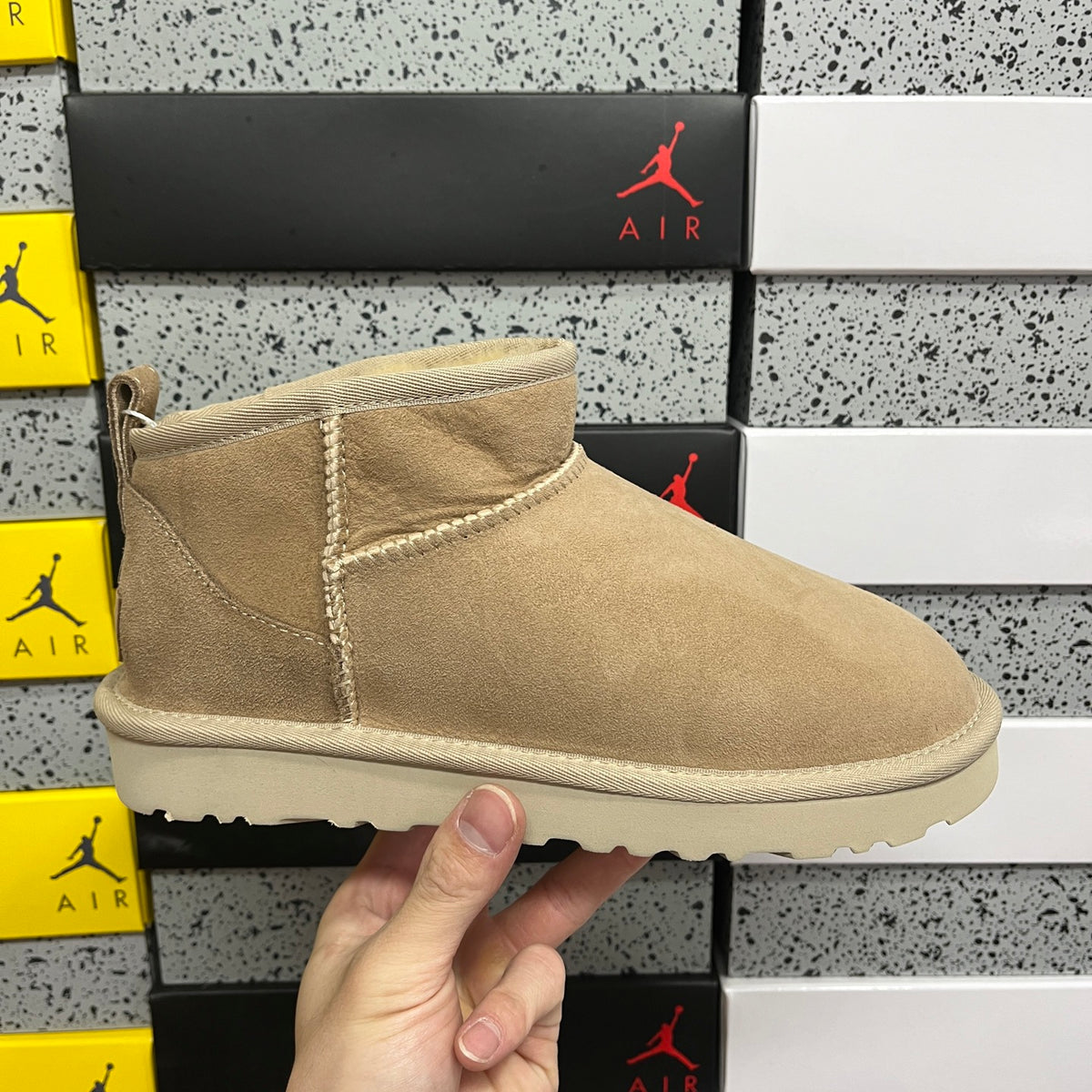 Sand Mini Pull-On Ankle Boots
