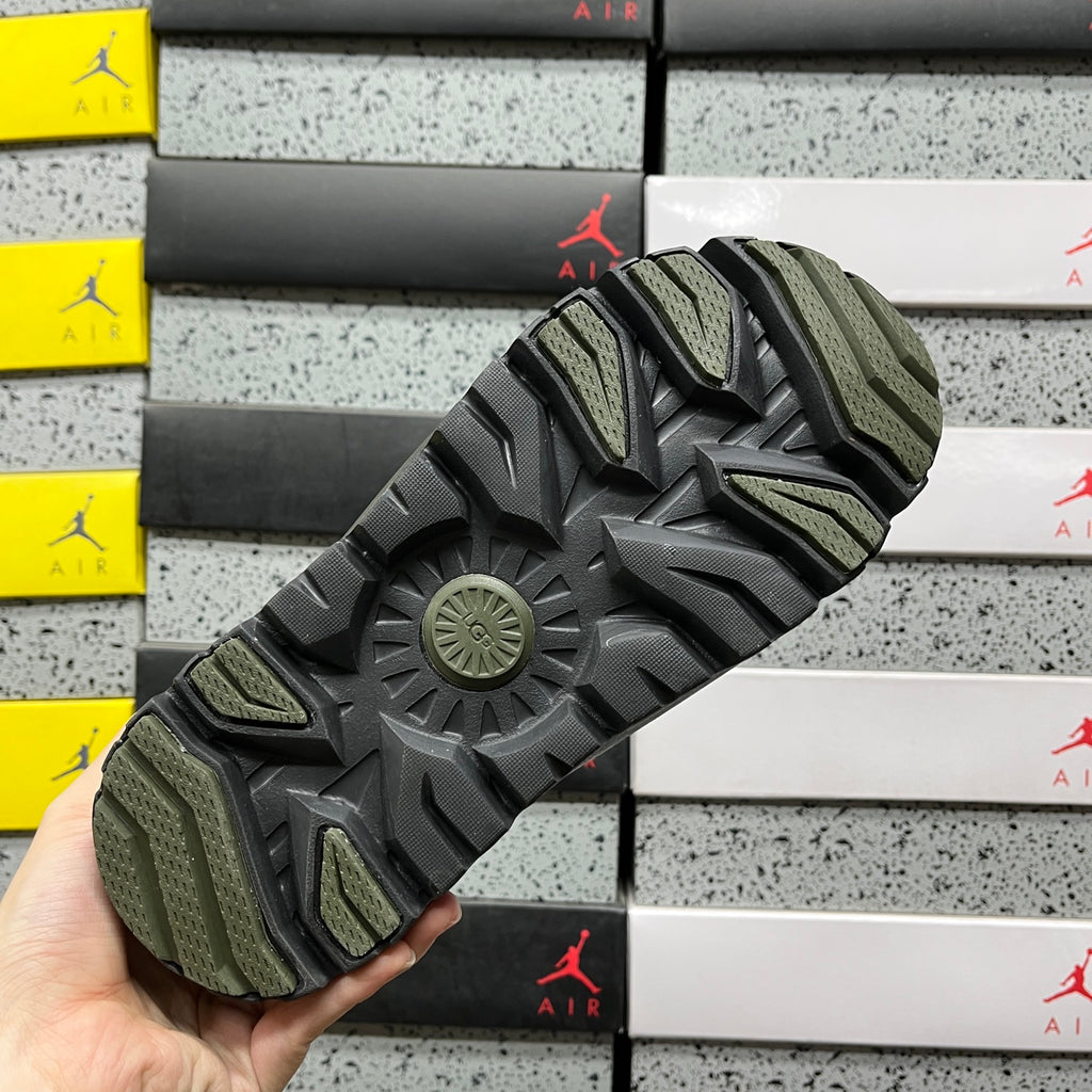 Green Casual Shoes with Black Sole