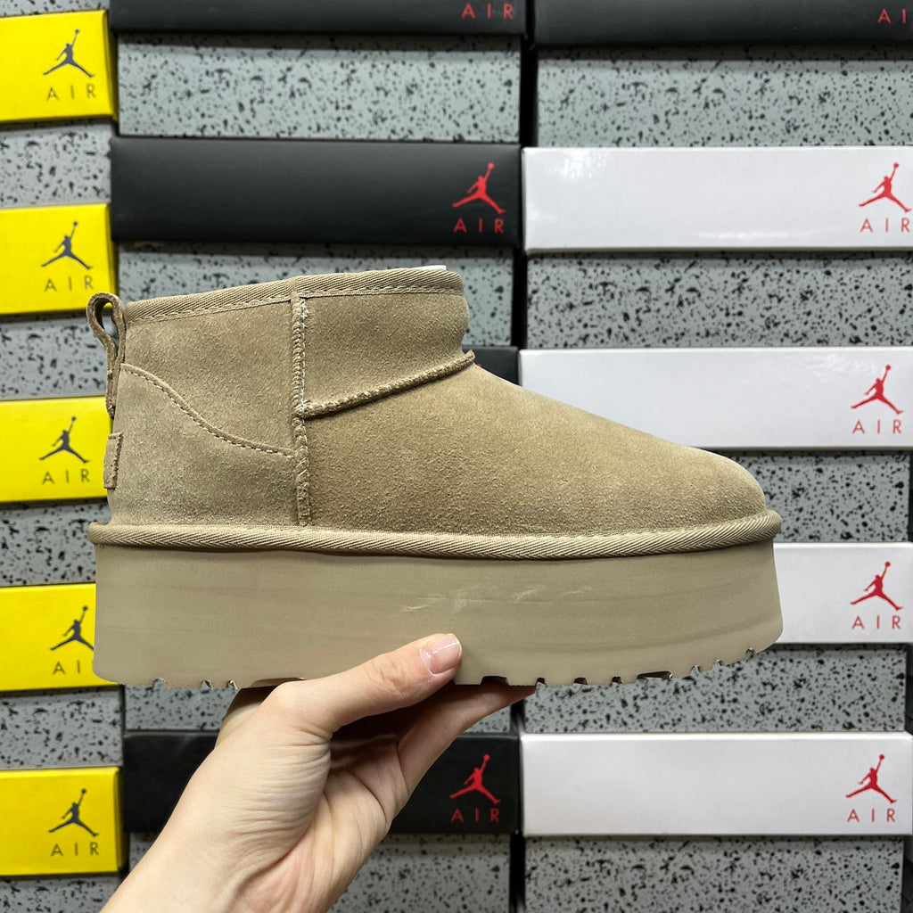 Mustard Seed Mini Platform Ankle Boots - 5 cm Sole