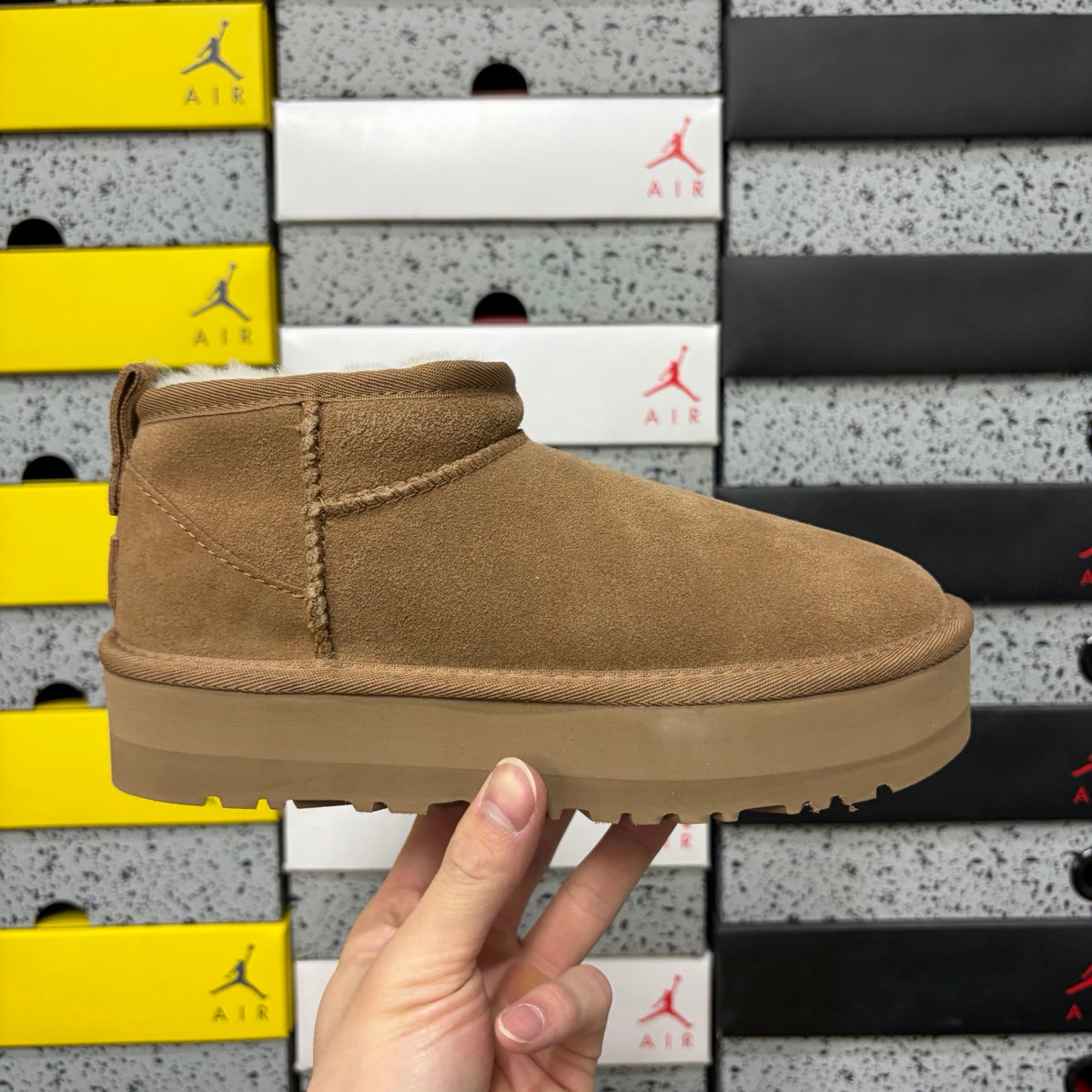 UGG Chestnut Platform Mini Boots