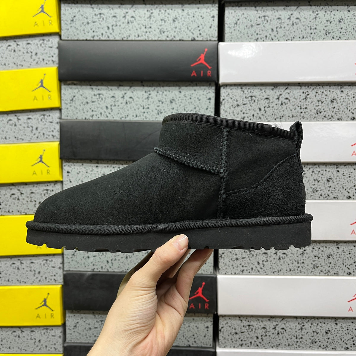 Black Classic Mini Pull-On Ankle Boots
