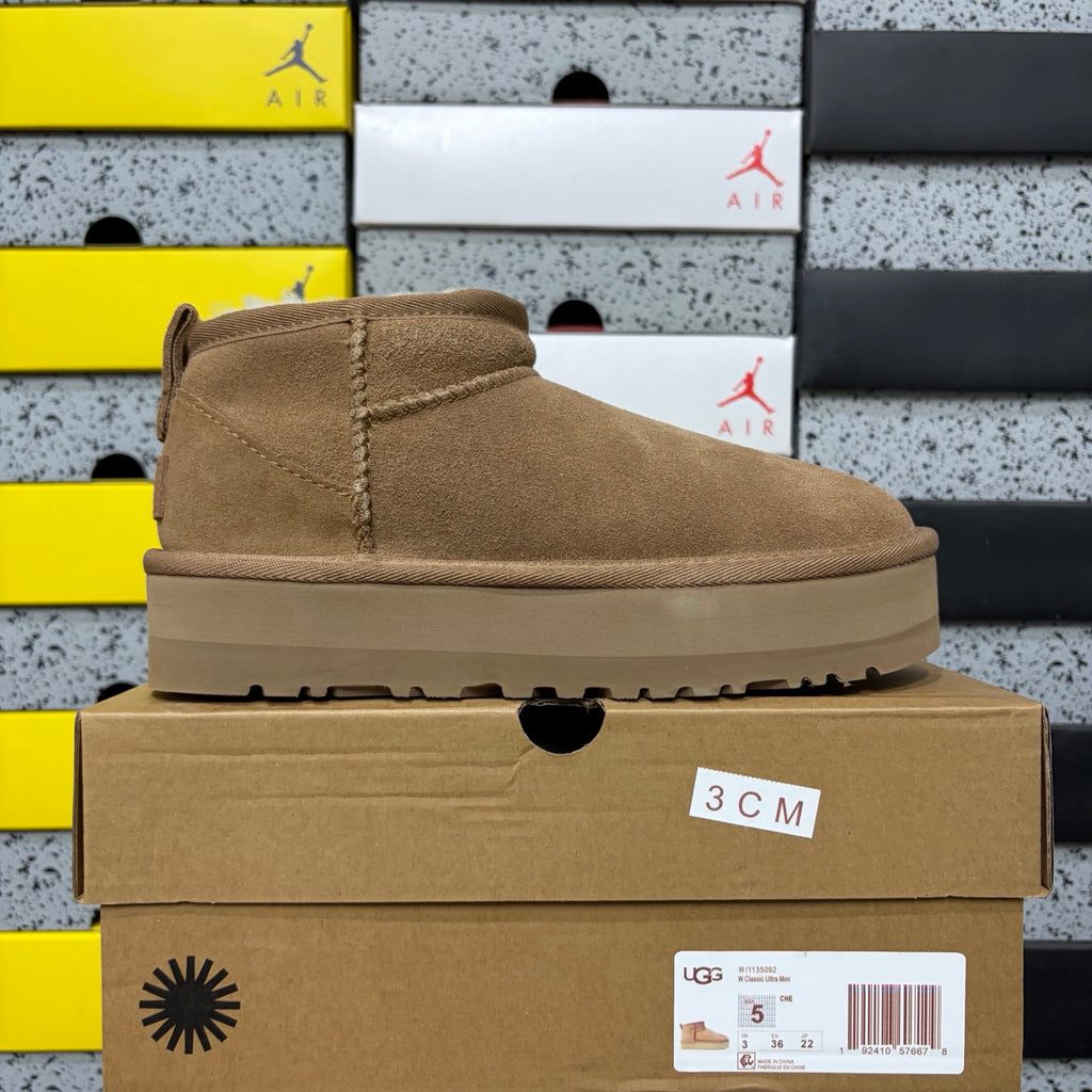 UGG Chestnut Platform Mini Boots