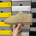 Sand Mini Pull-On Ankle Boots with Slim Sole