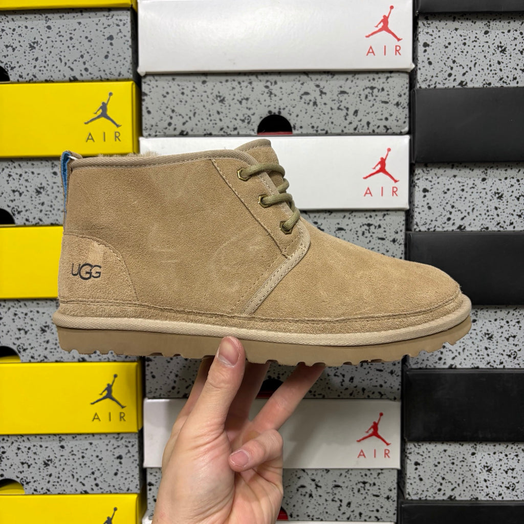 Sand Lace-Up Chukka Ankle Boots