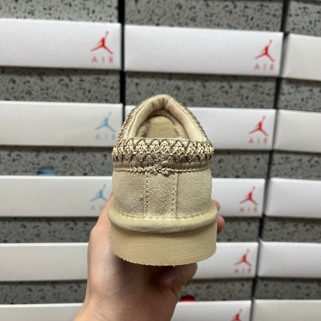 Mustard Seed Slip-On Shoes with Braided Collar