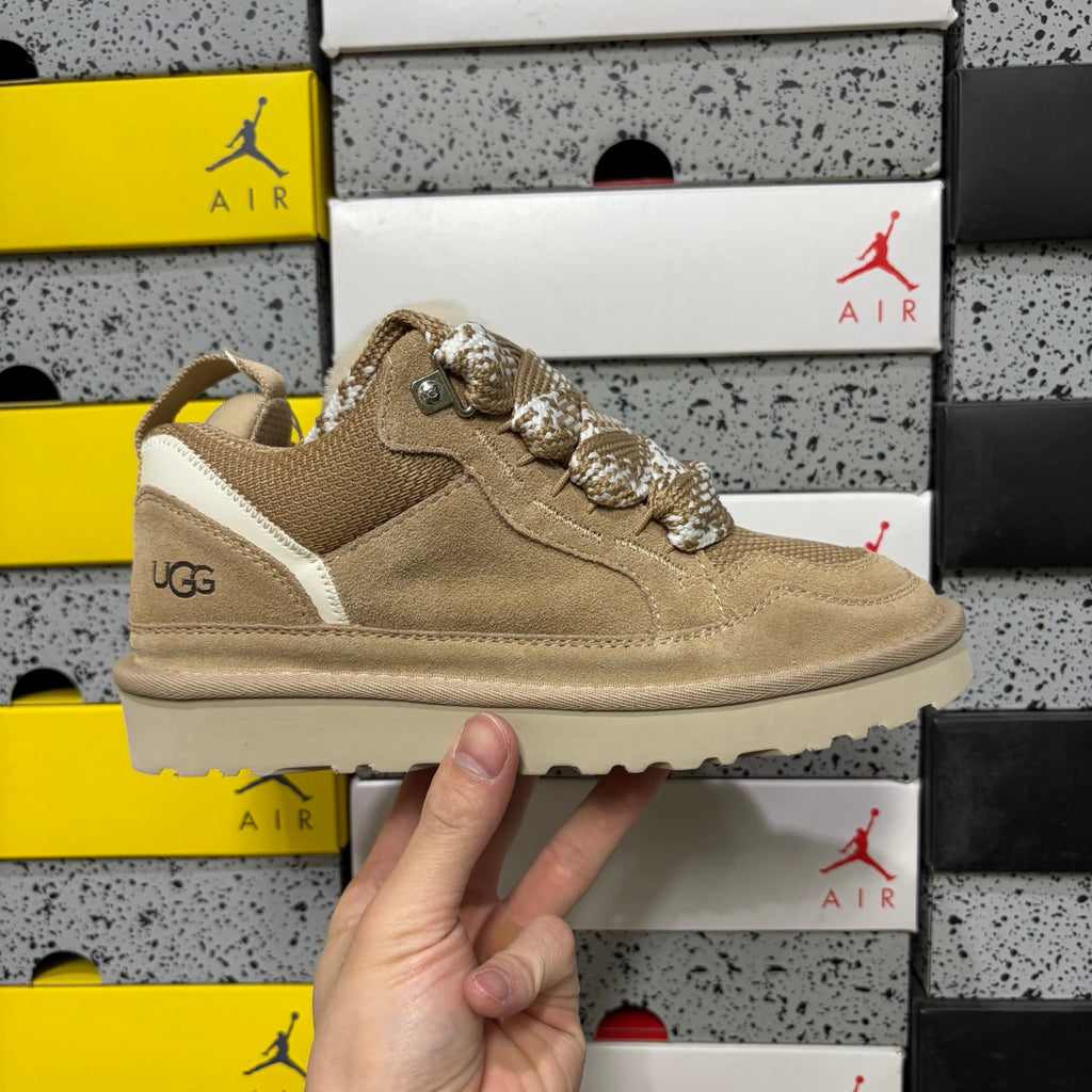 Sand Chunky-Sole Lace-Up Shoes