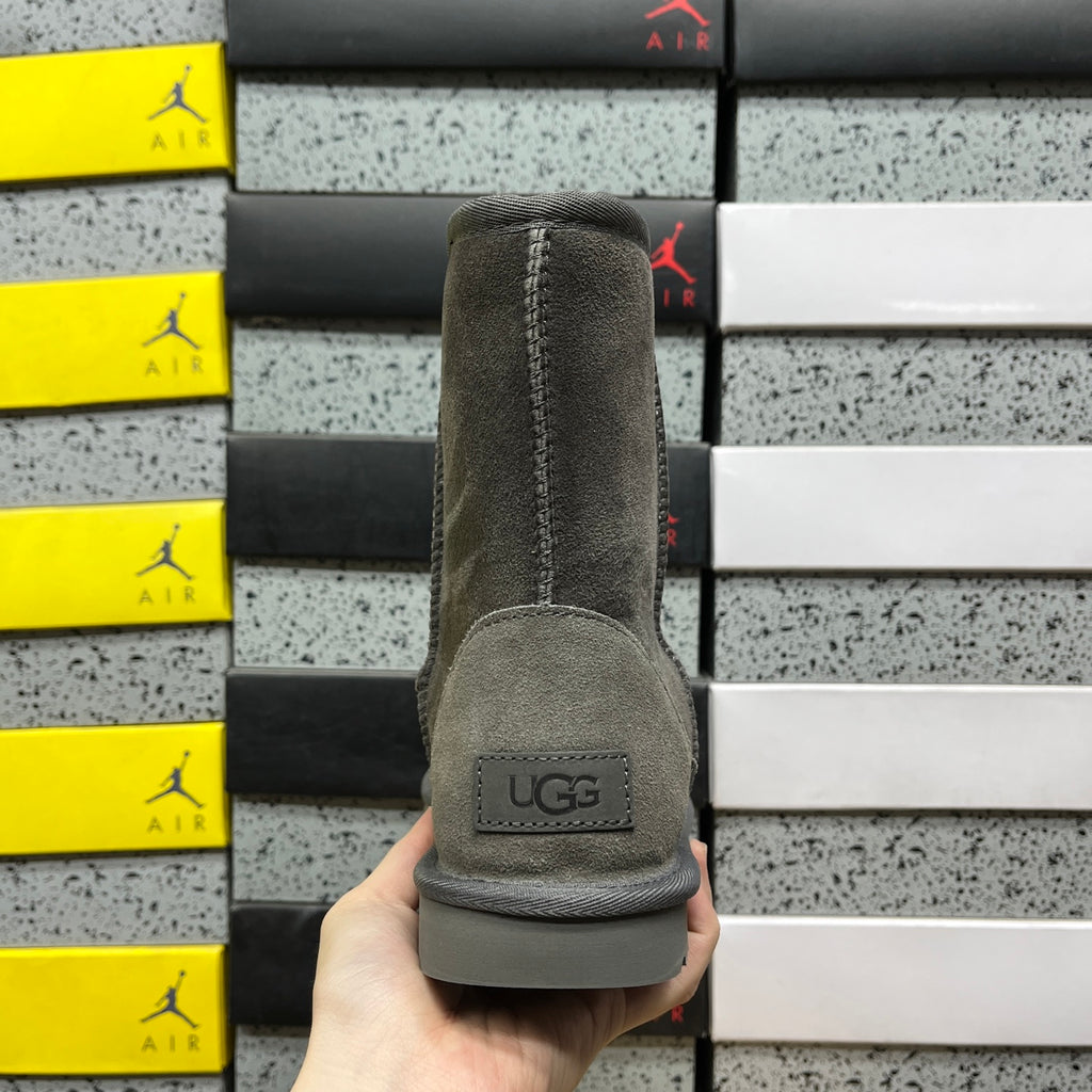 Grey Classic Short Pull-On Boots