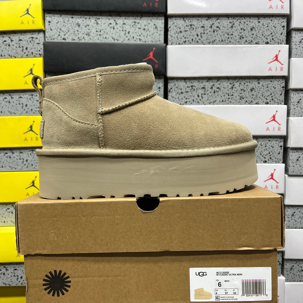 Mustard Seed Mini Platform Ankle Boots - 5 cm Sole