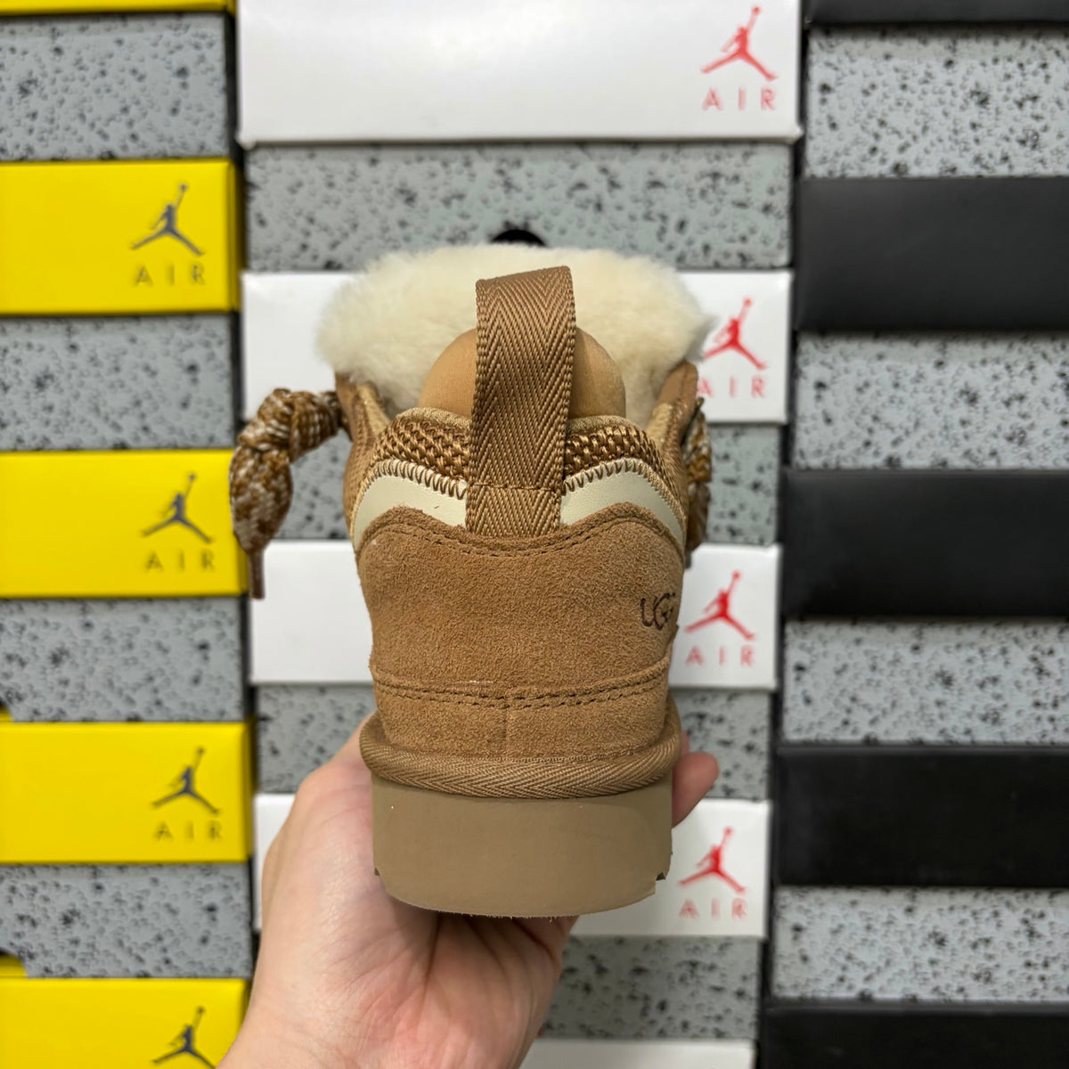 Chestnut Chunky-Sole Lace-Up Shoes