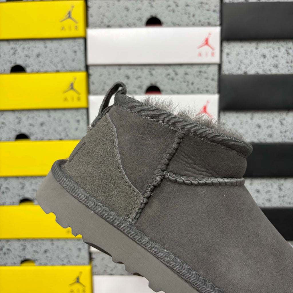 Grey Mini Casual Boots