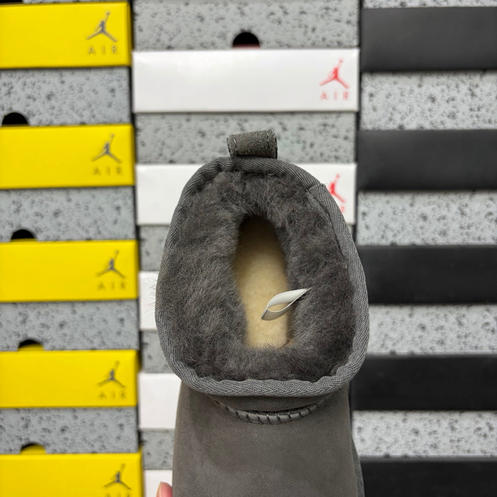 Grey Mini Casual Boots