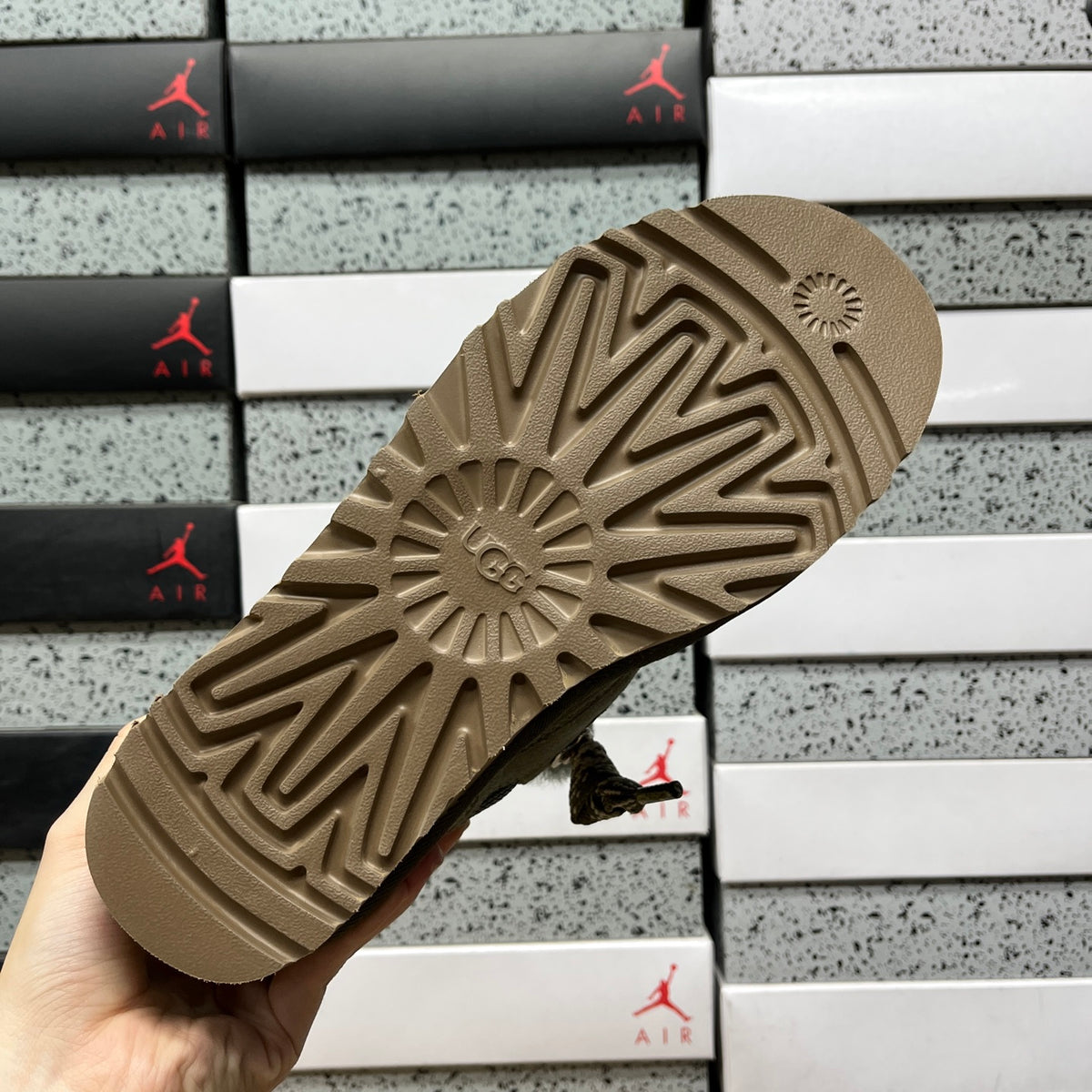 Moss Green Chunky-Sole Lace-Up Shoes