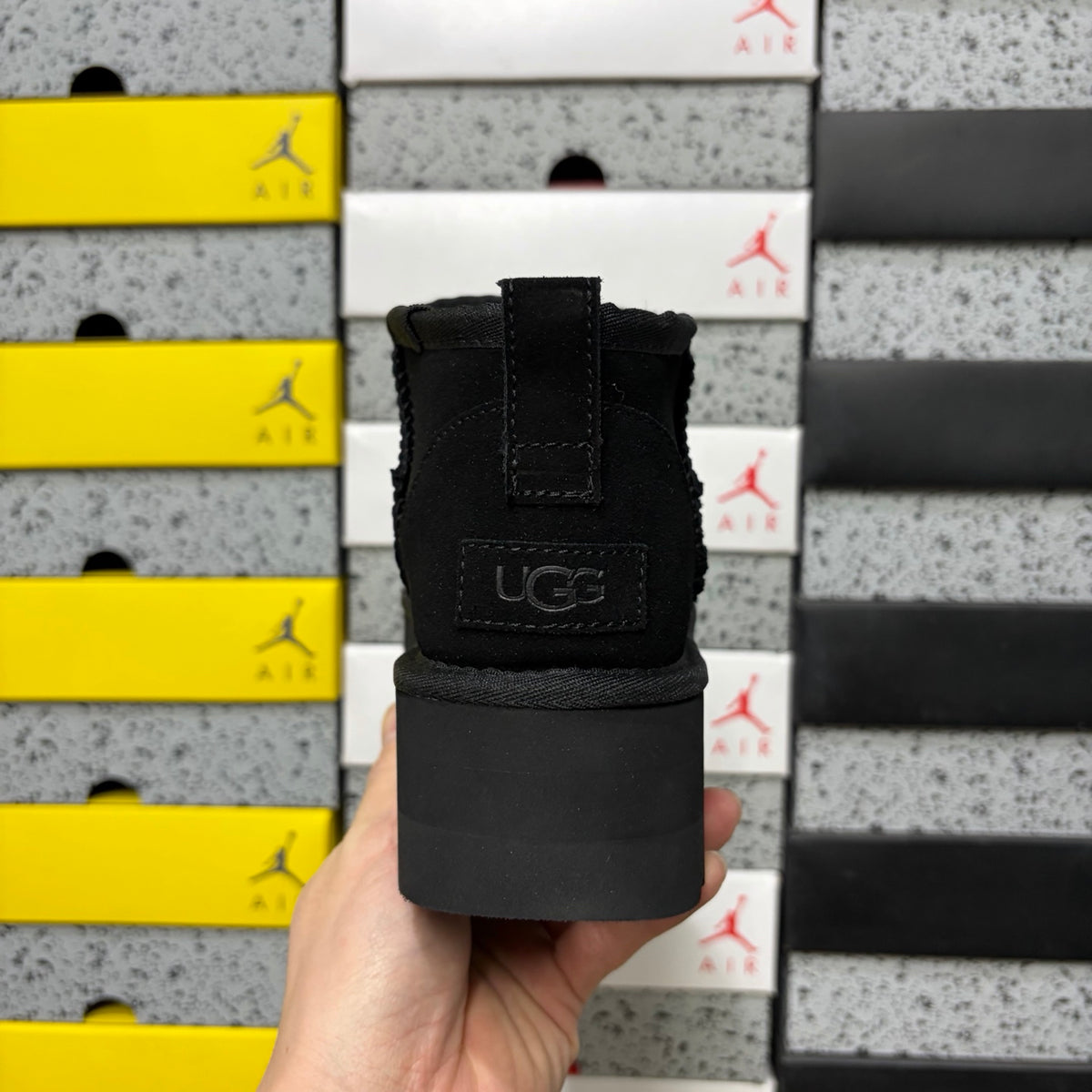 UGG Black Mini Platform Boots – 5 cm Sole