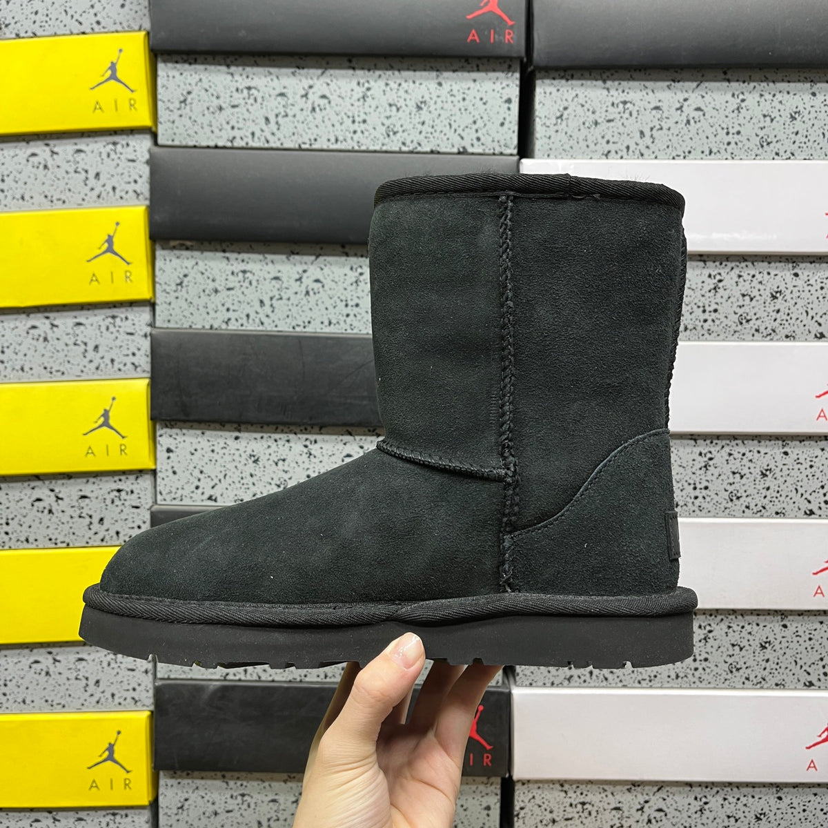 Black Classic Short Pull-On Boots