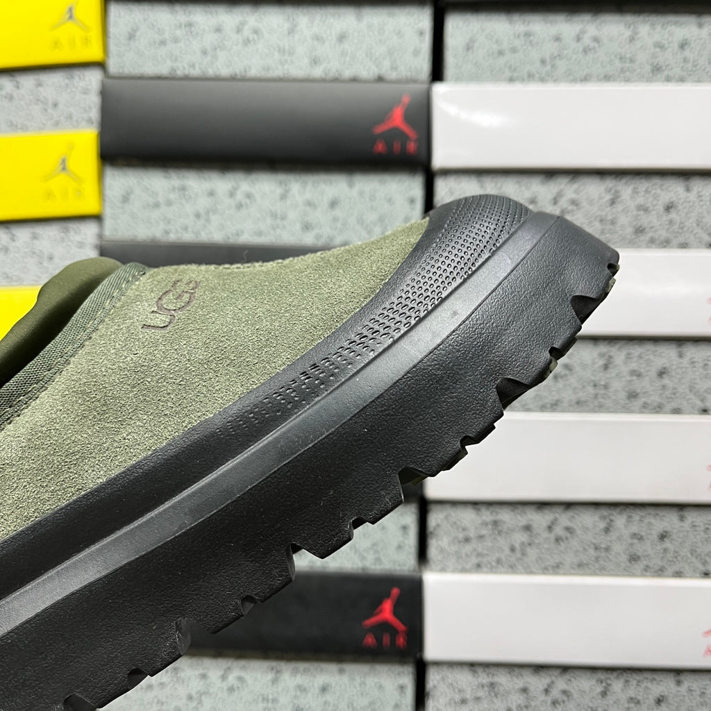 Green Casual Shoes with Black Sole