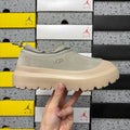 Light Grey Slip-On Shoes with Cream Chunky Sole