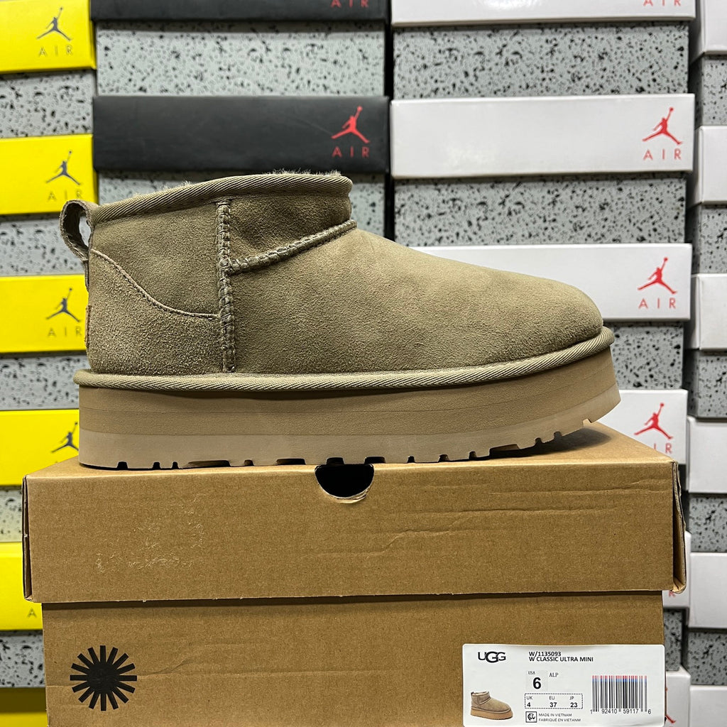 Antelope Brown Mini Platform Ankle Boots - 3 cm Sole