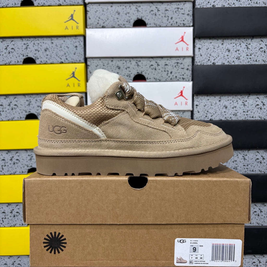 Sand Chunky-Sole Lace-Up Shoes