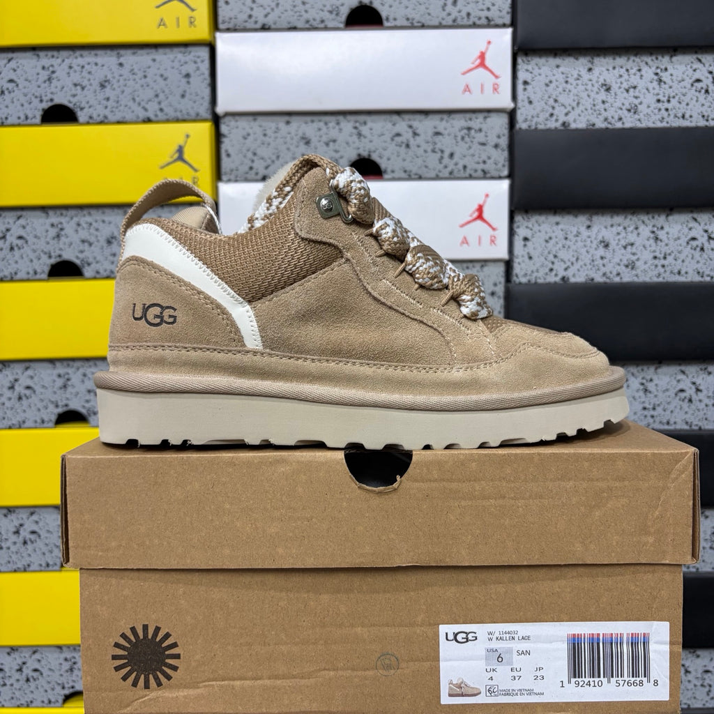Sand Chunky-Sole Lace-Up Shoes