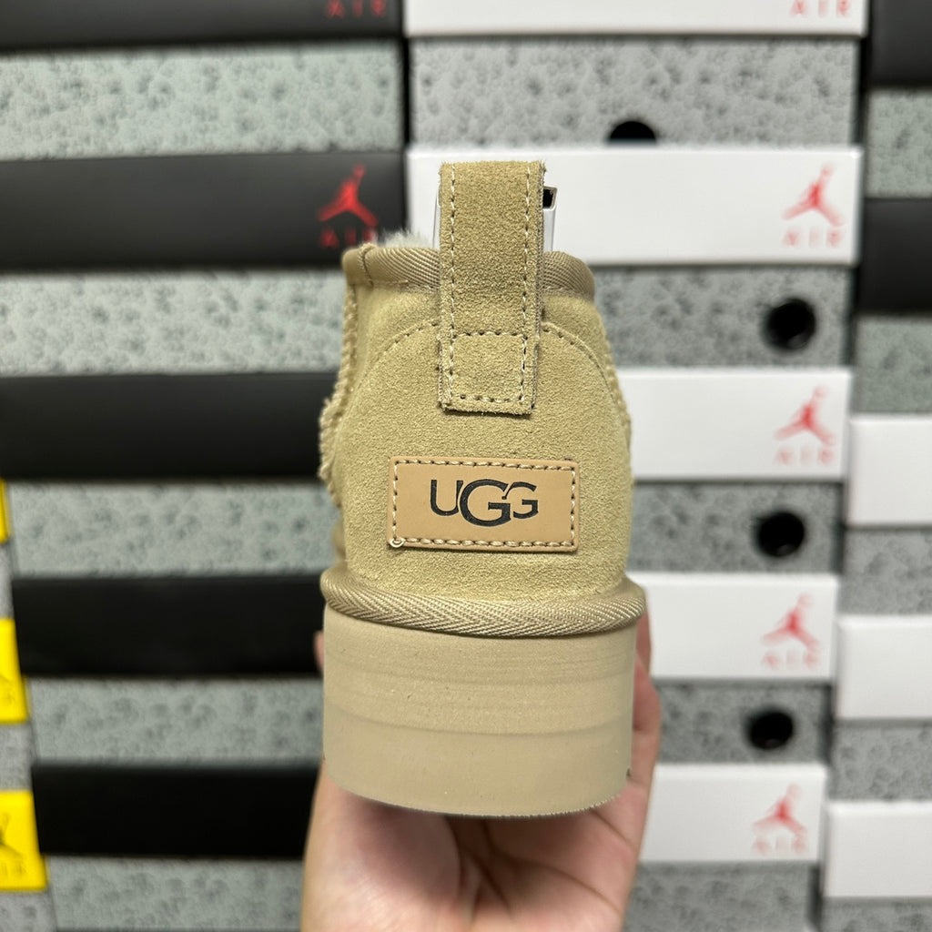 UGG Mustard Platform Mini Boots