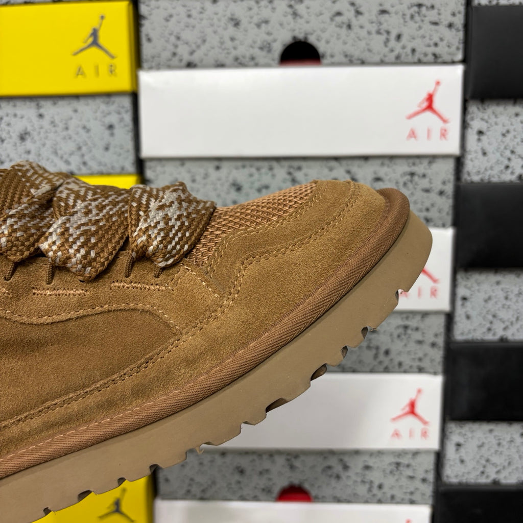 Chestnut Chunky-Sole Lace-Up Shoes