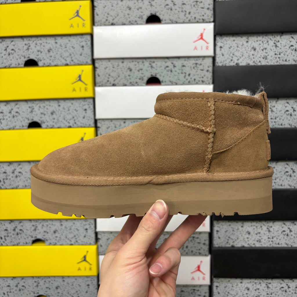 UGG Chestnut Platform Mini Boots
