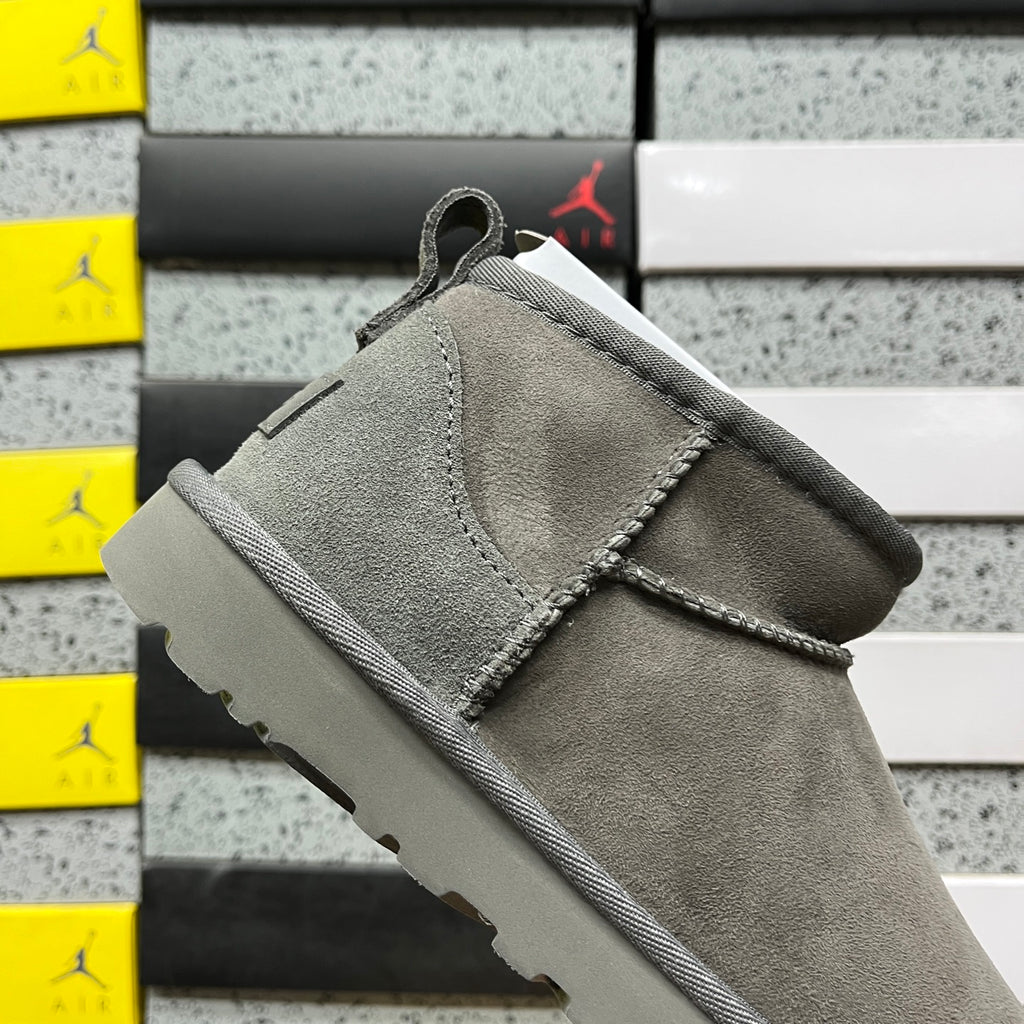 Grey Classic Mini Pull-On Ankle Boots