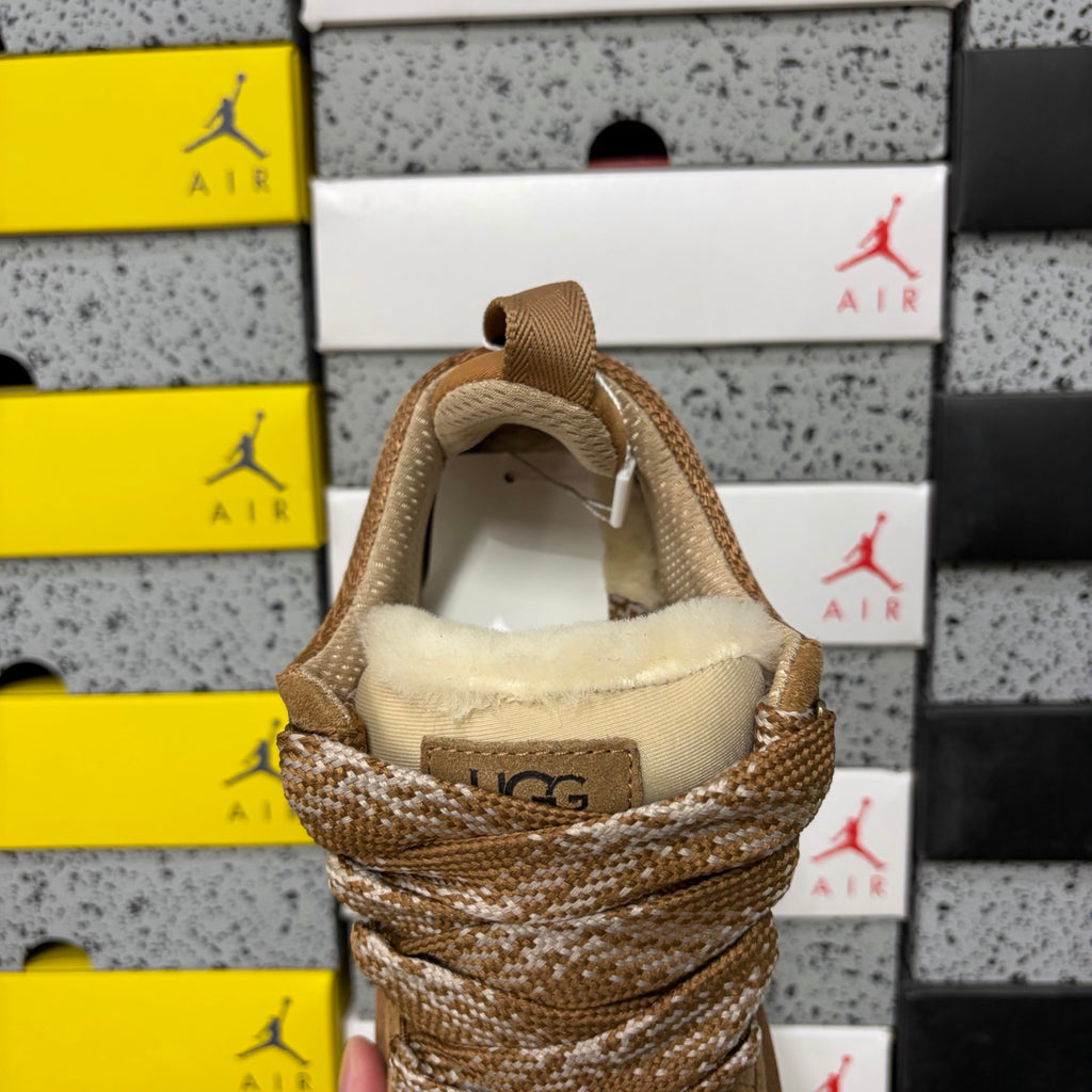 Chestnut Chunky-Sole Lace-Up Shoes