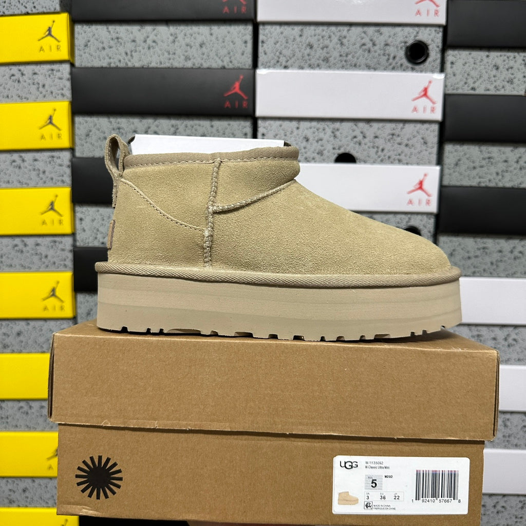 UGG Mustard Platform Mini Boots