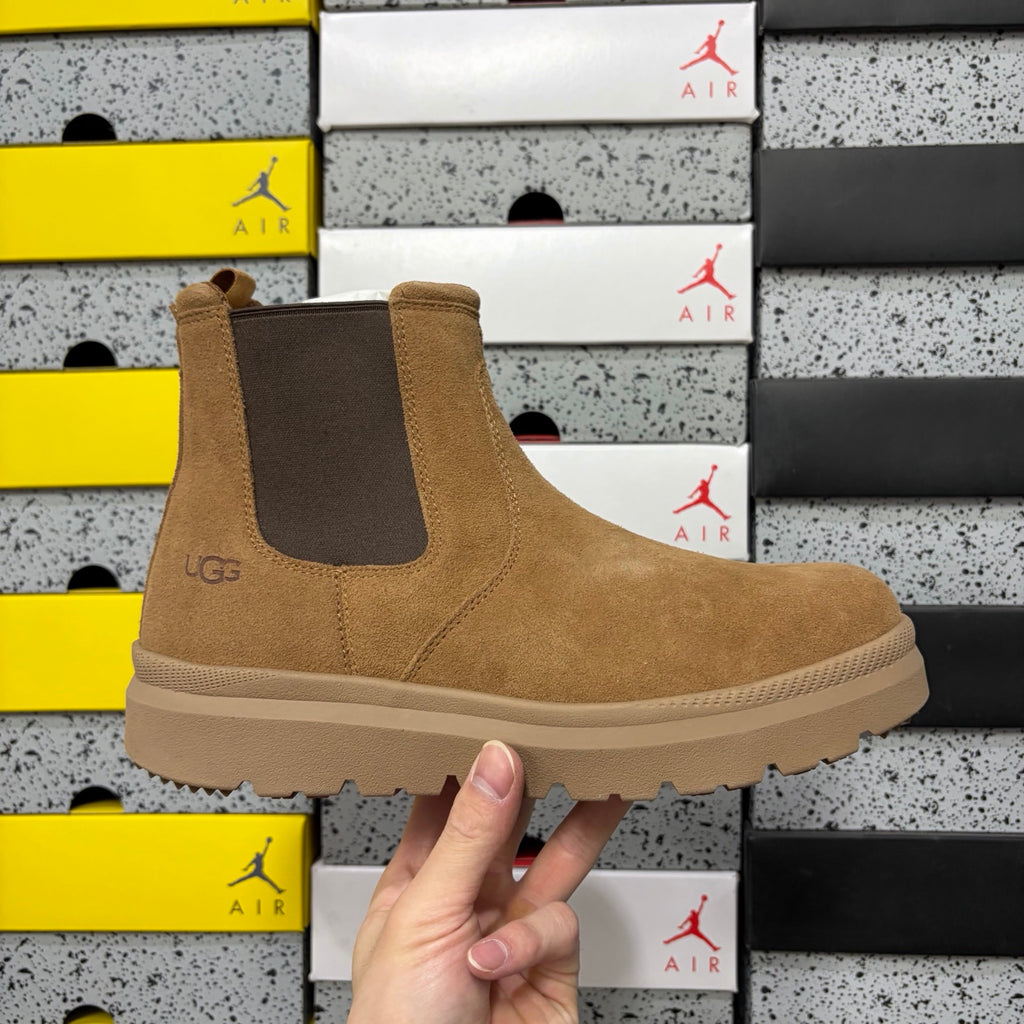 Chestnut Chunky-Sole Chelsea Boots