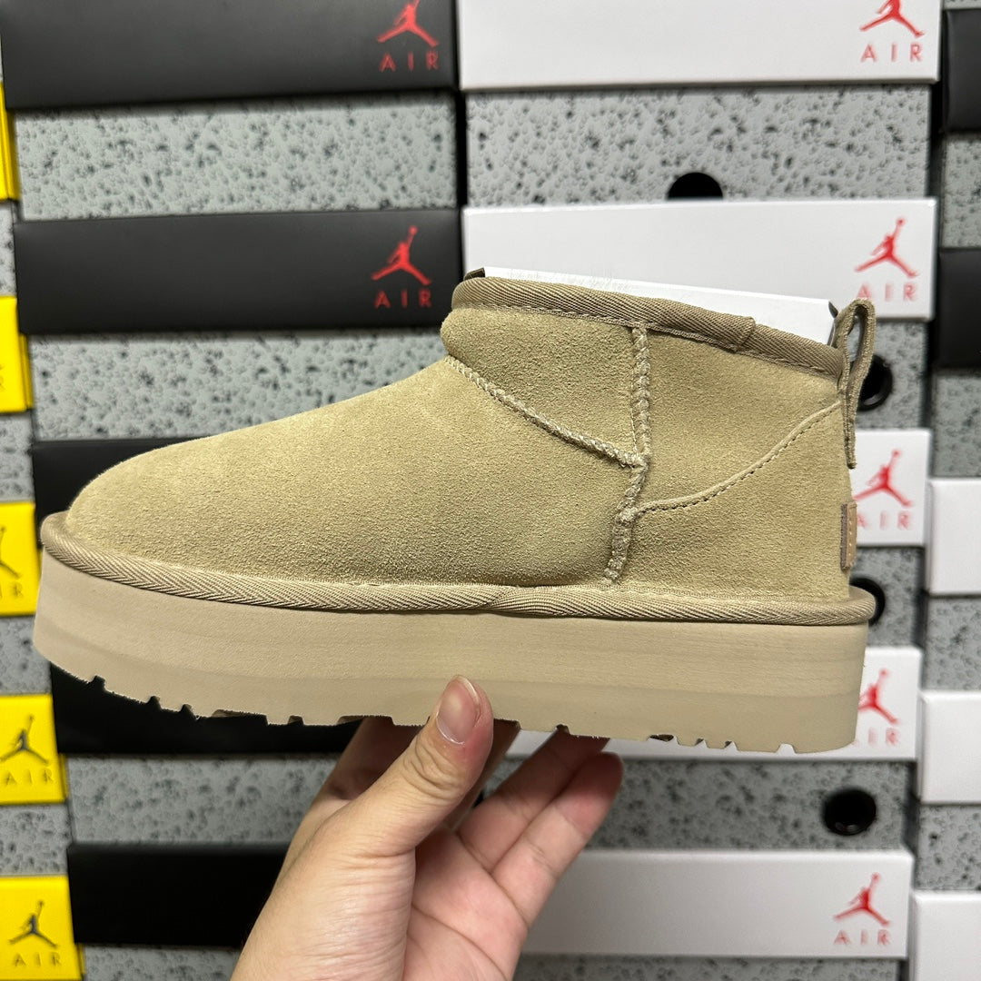 UGG Mustard Platform Mini Boots