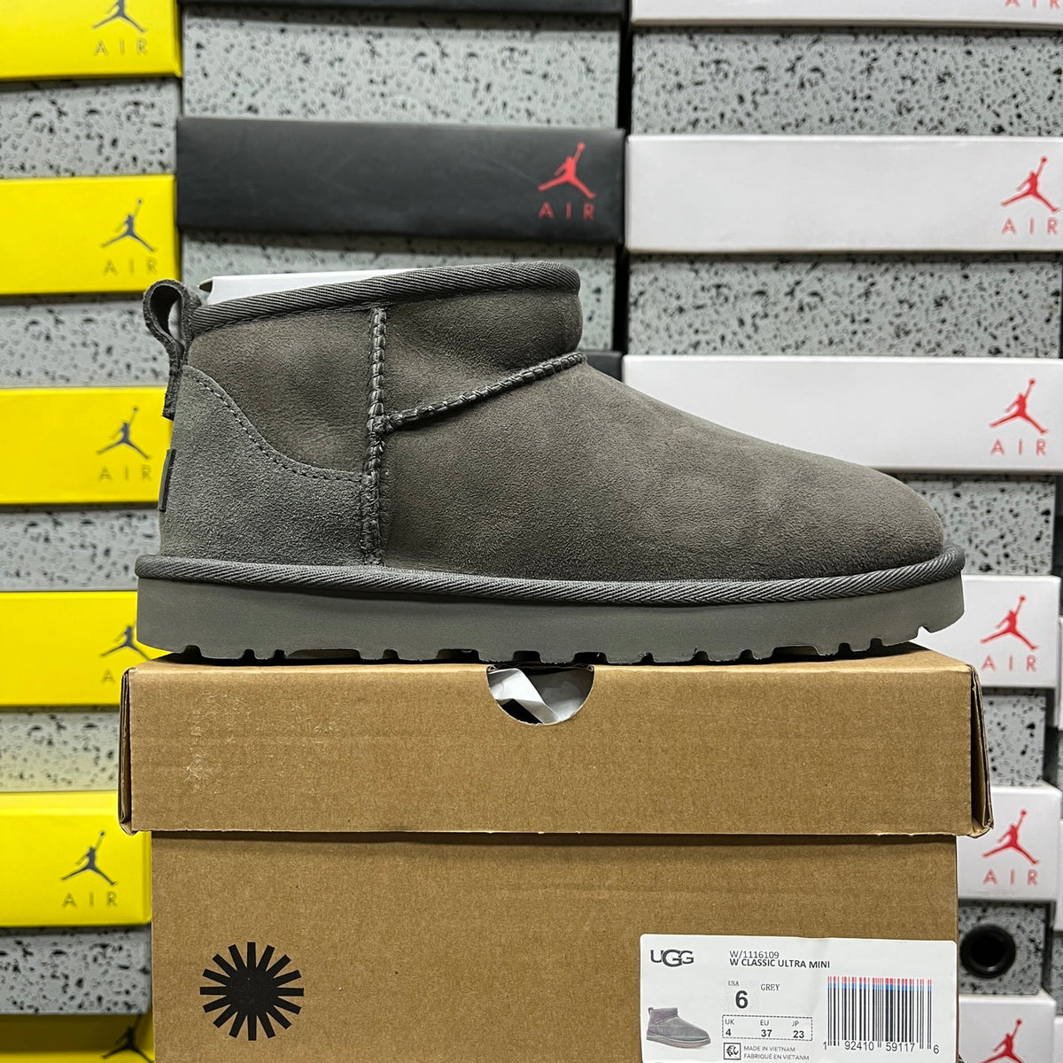Grey Classic Mini Pull-On Ankle Boots