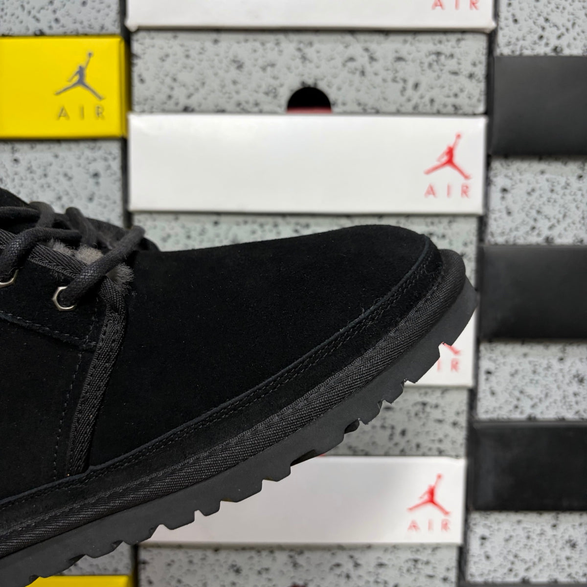 Black Lace-Up Chukka Ankle Boots