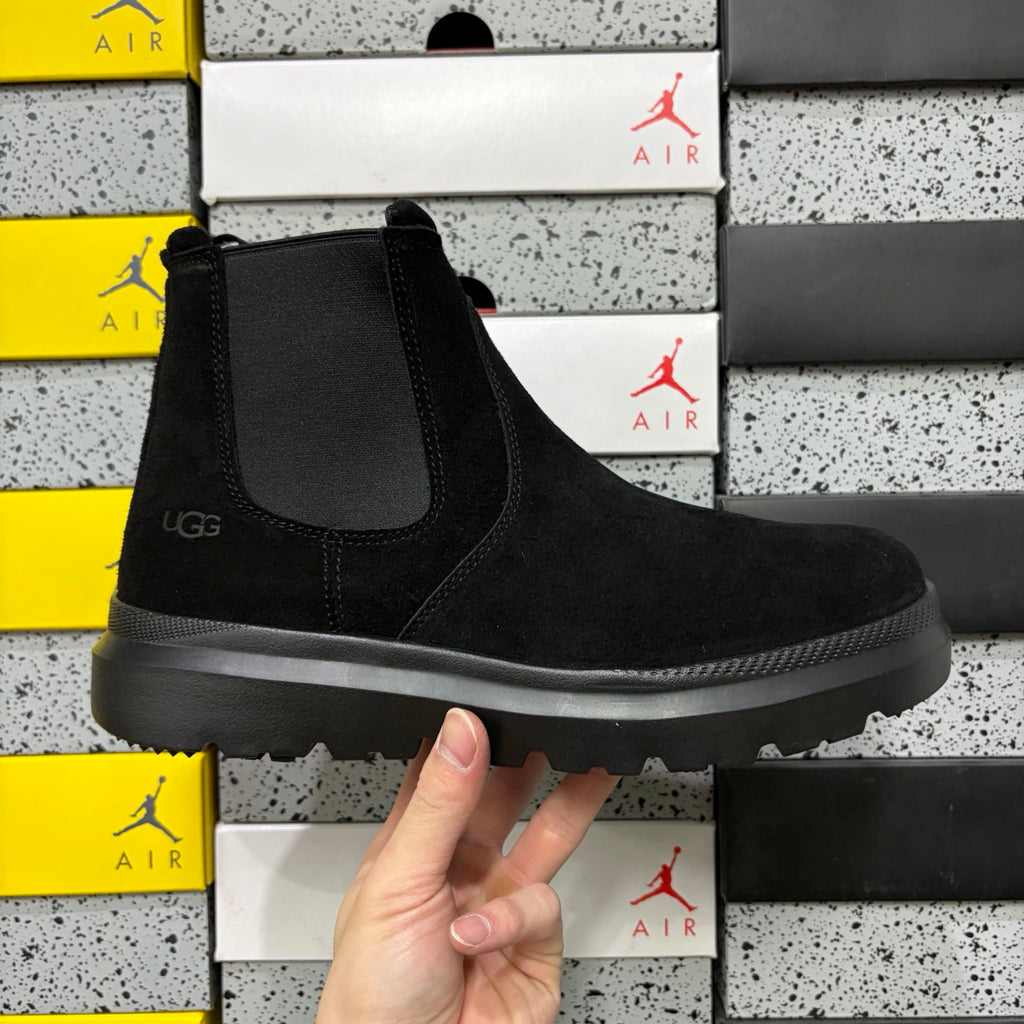 Black Chunky-Sole Chelsea Boots