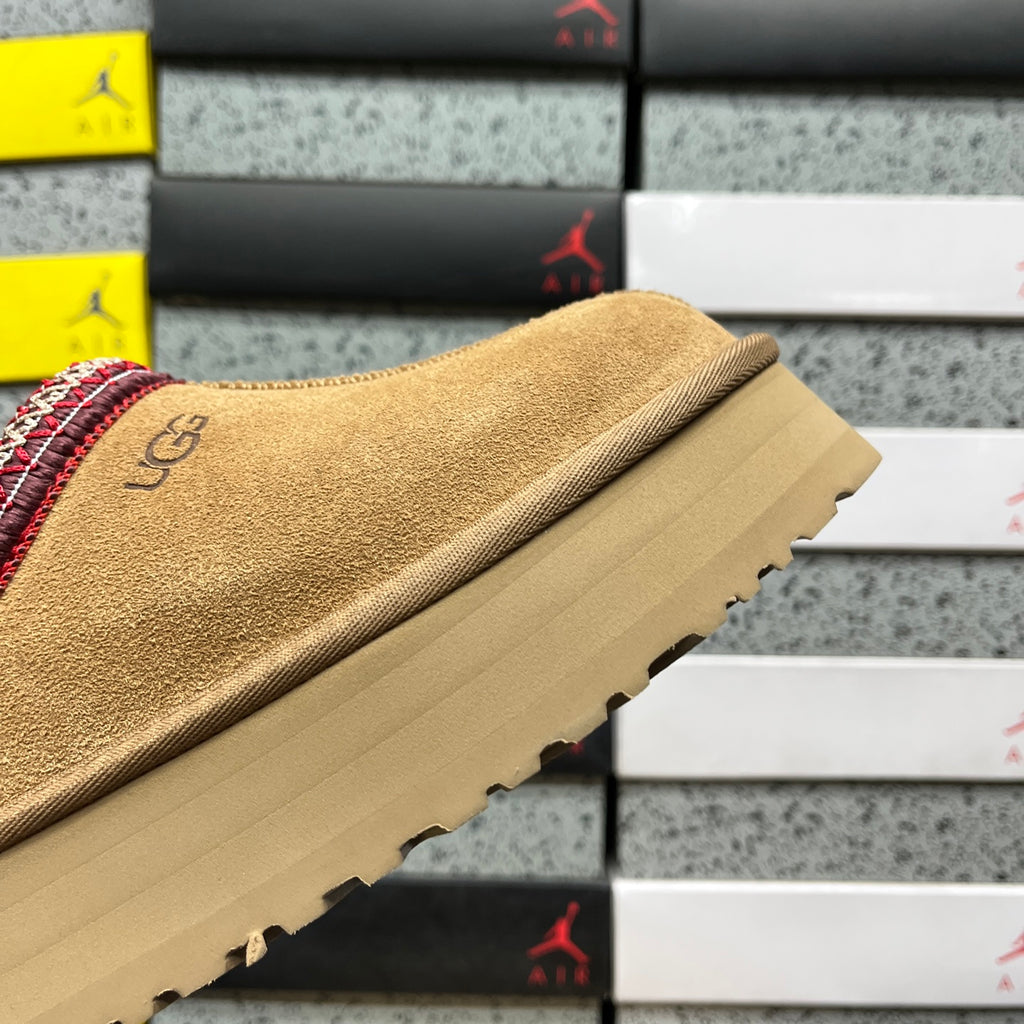 Chestnut Platform Slip-On Shoes