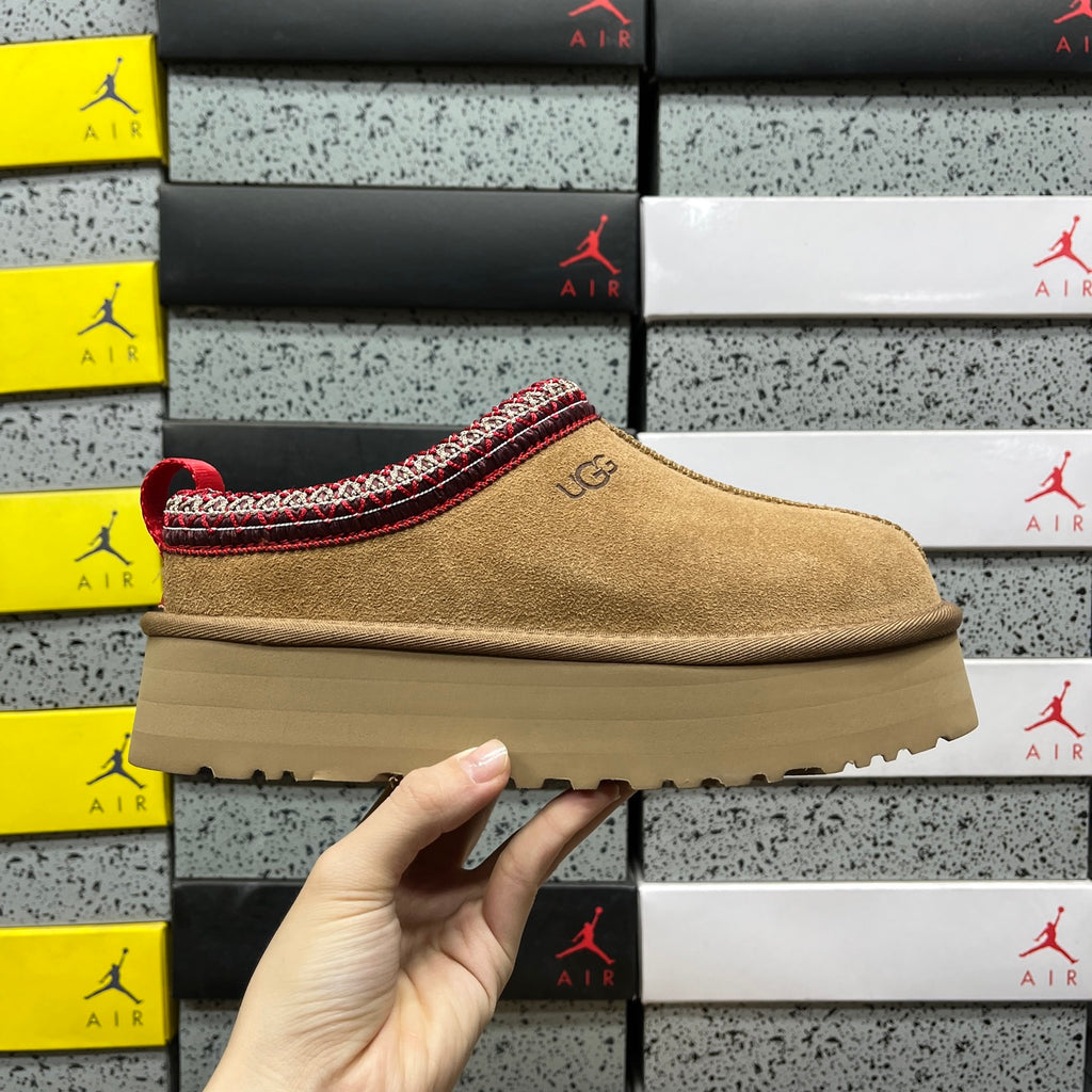 Chestnut Platform Slip-On Shoes