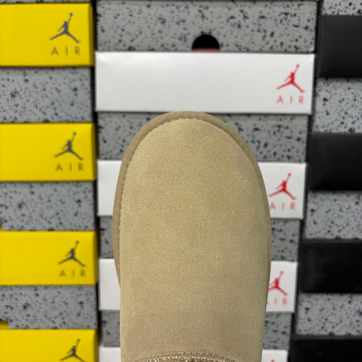 Sand Mini Pull-On Ankle Boots with Slim Sole