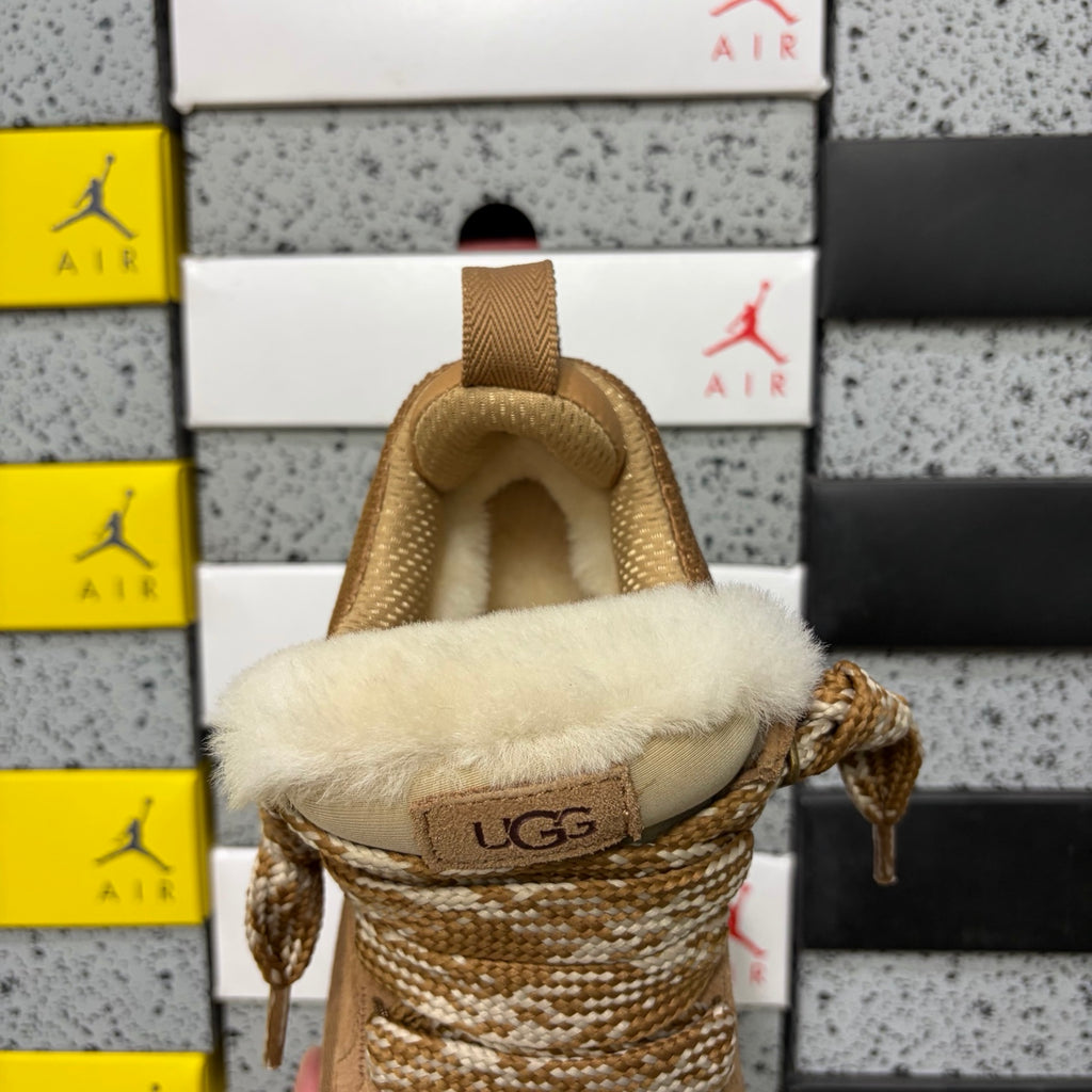 Chestnut Chunky-Sole Lace-Up Shoes