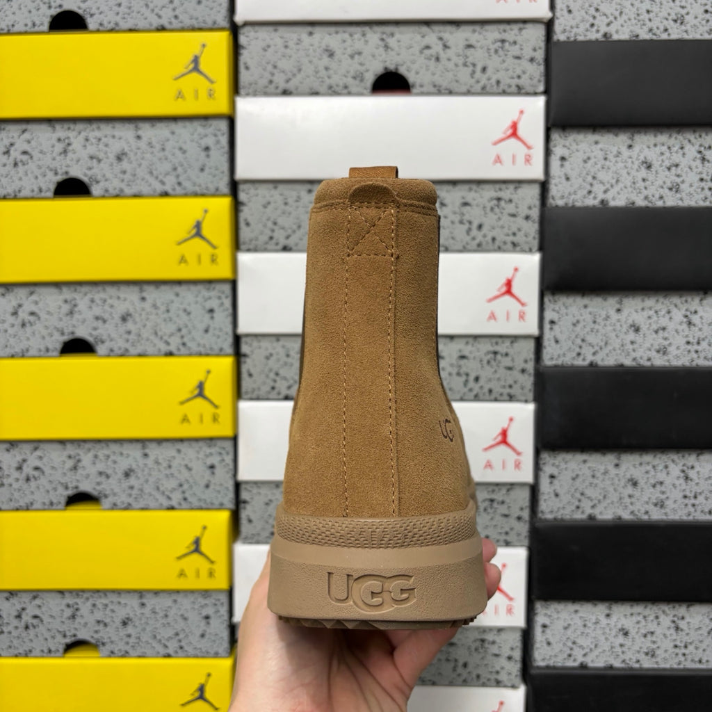 Chestnut Chunky-Sole Chelsea Boots