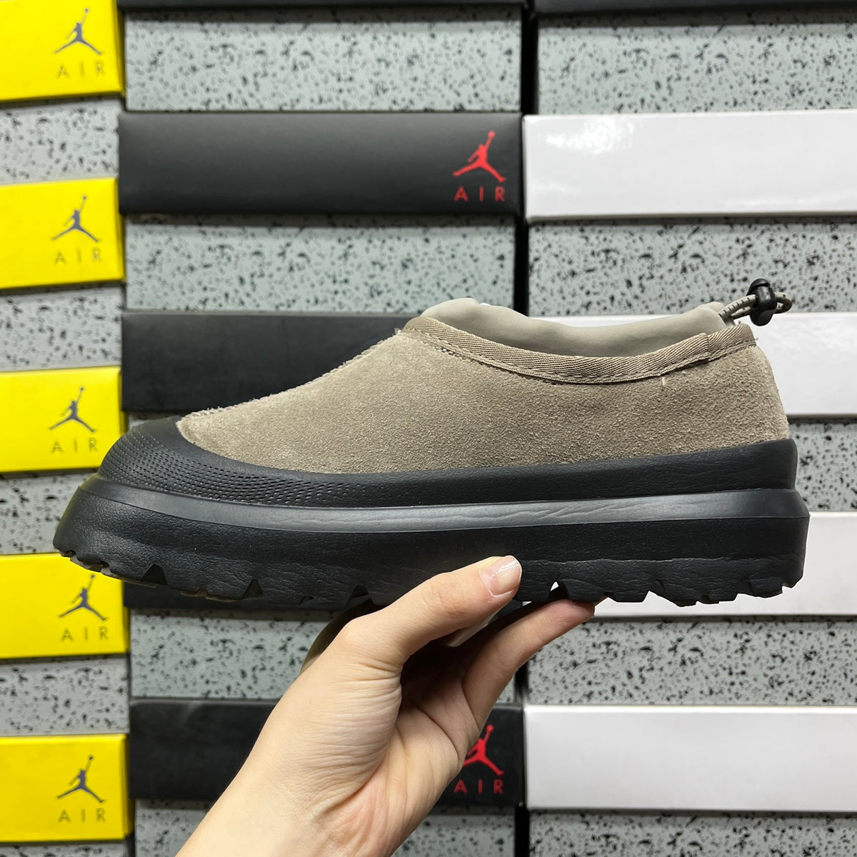 Misty Grey Casual Shoes with Black Sole