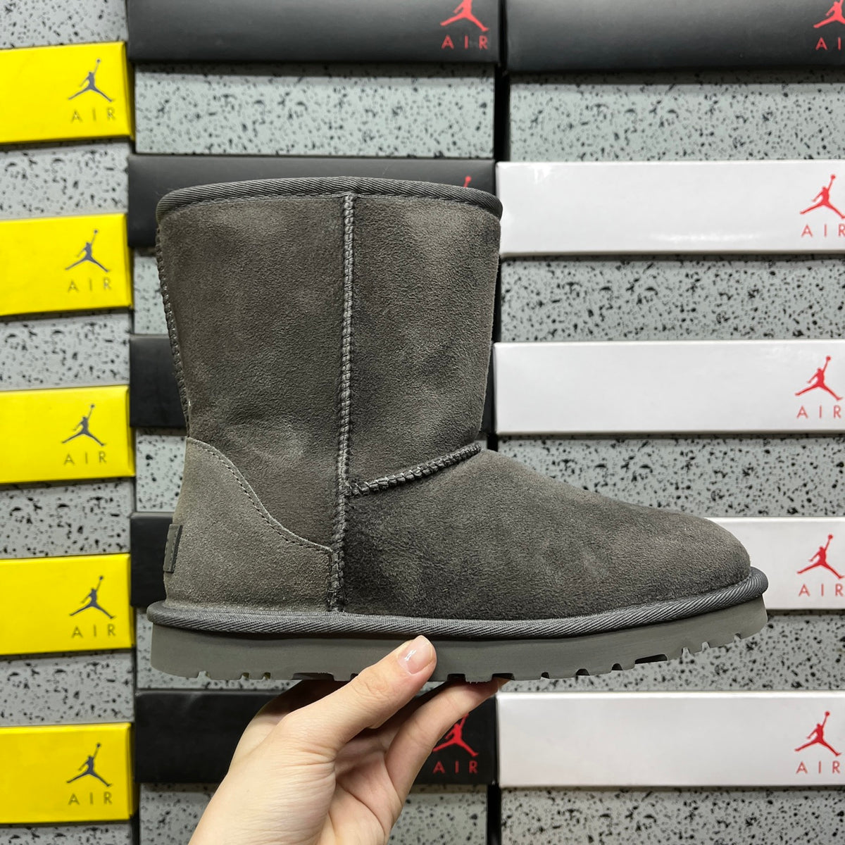 Grey Classic Short Pull-On Boots