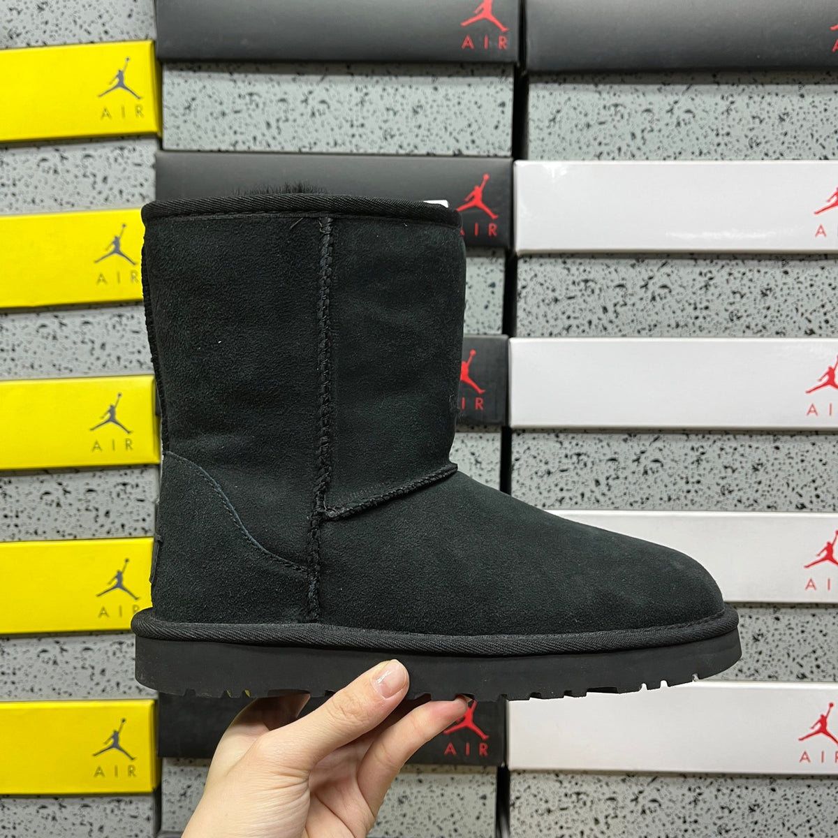Black Classic Short Pull-On Boots