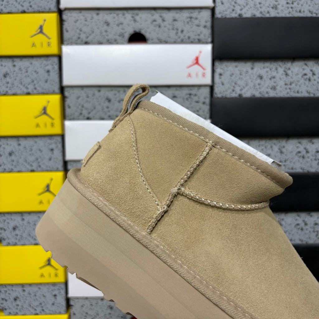 UGG Mustard Mini Boots with 5 cm Platform