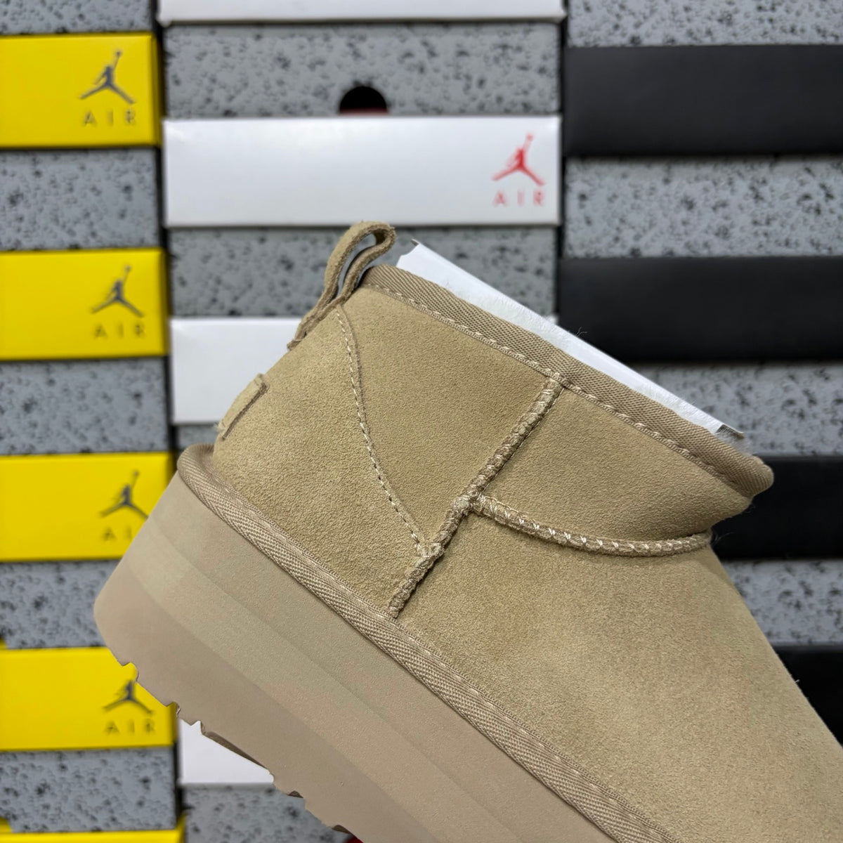 UGG Mustard Mini Boots with 5 cm Platform