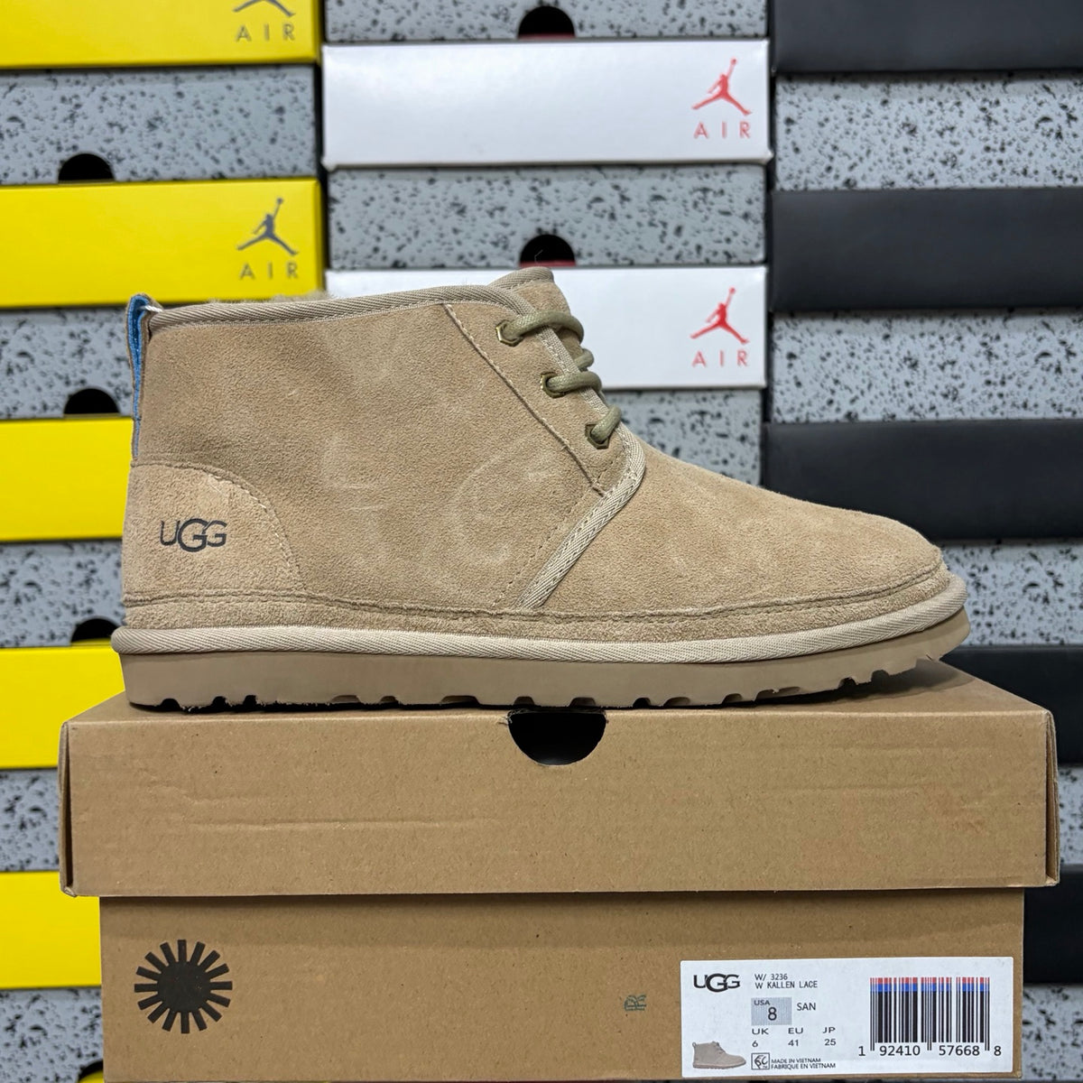 Sand Lace-Up Chukka Ankle Boots