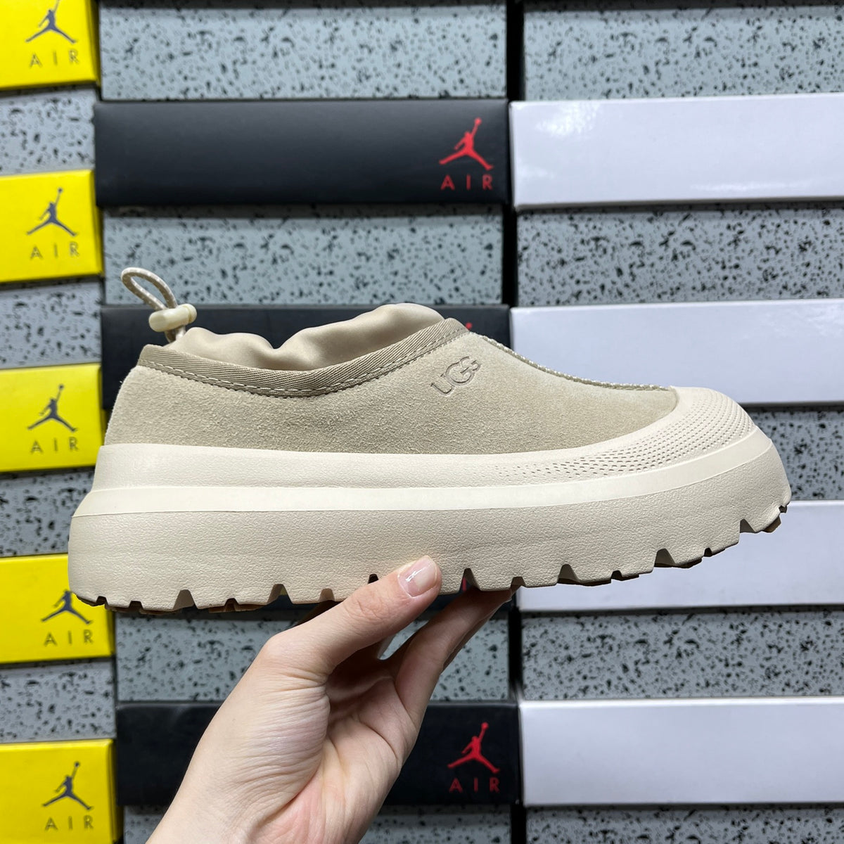 Mustard Seed Platform Slip-On Shoes with Cream Sole