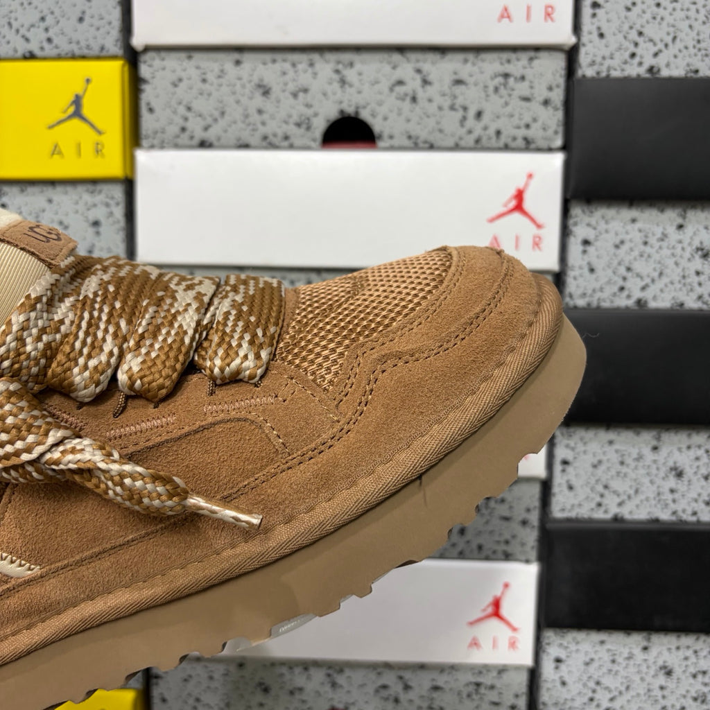 Chestnut Chunky-Sole Lace-Up Shoes