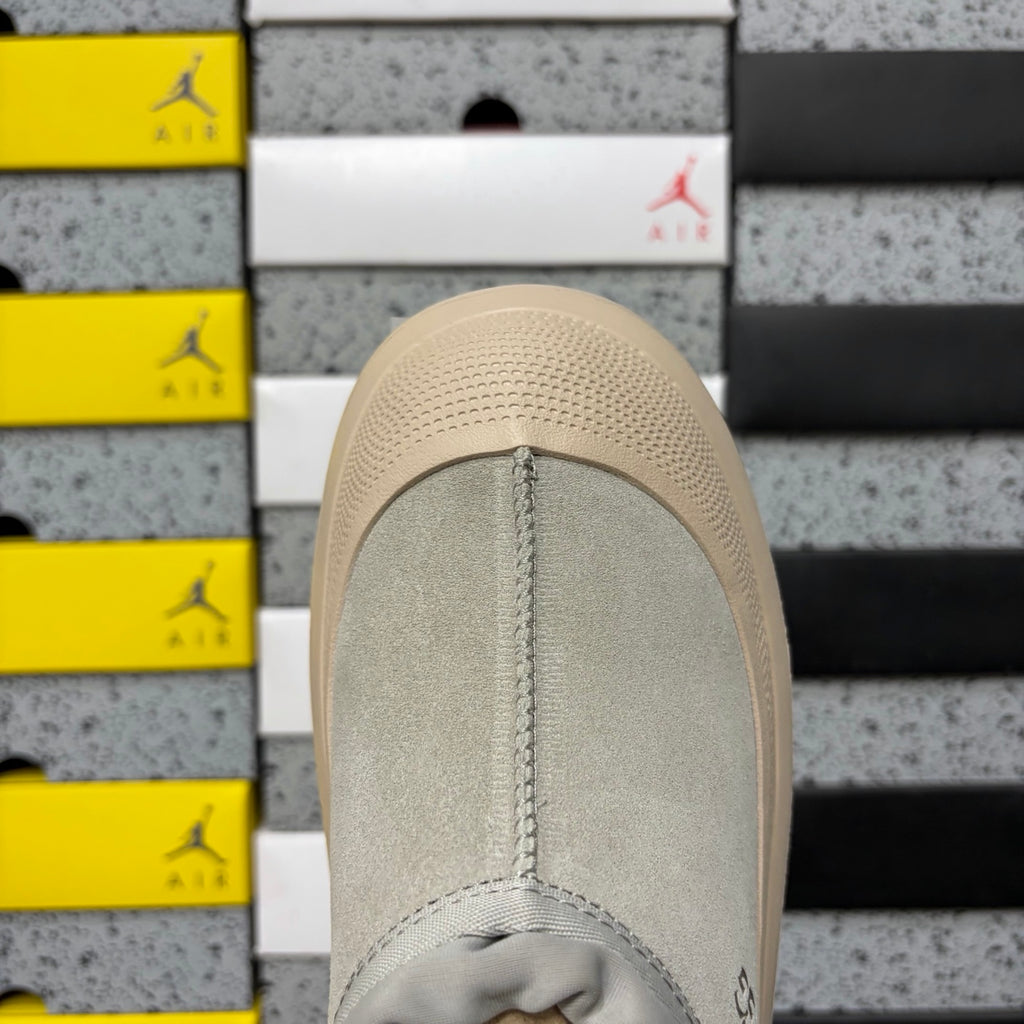 Light Grey Slip-On Shoes with Cream Chunky Sole